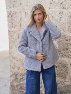 Abrigos Y Chaquetas|Chaquetas De Mujer-Mariquita Trasquilá ABRIGO CORTO TEDDY