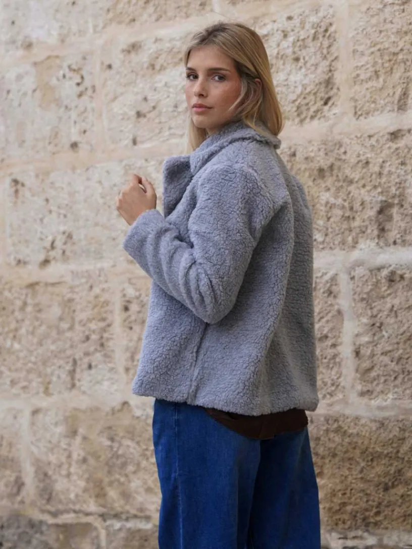 Abrigos Y Chaquetas|Chaquetas De Mujer-Mariquita Trasquilá ABRIGO CORTO TEDDY