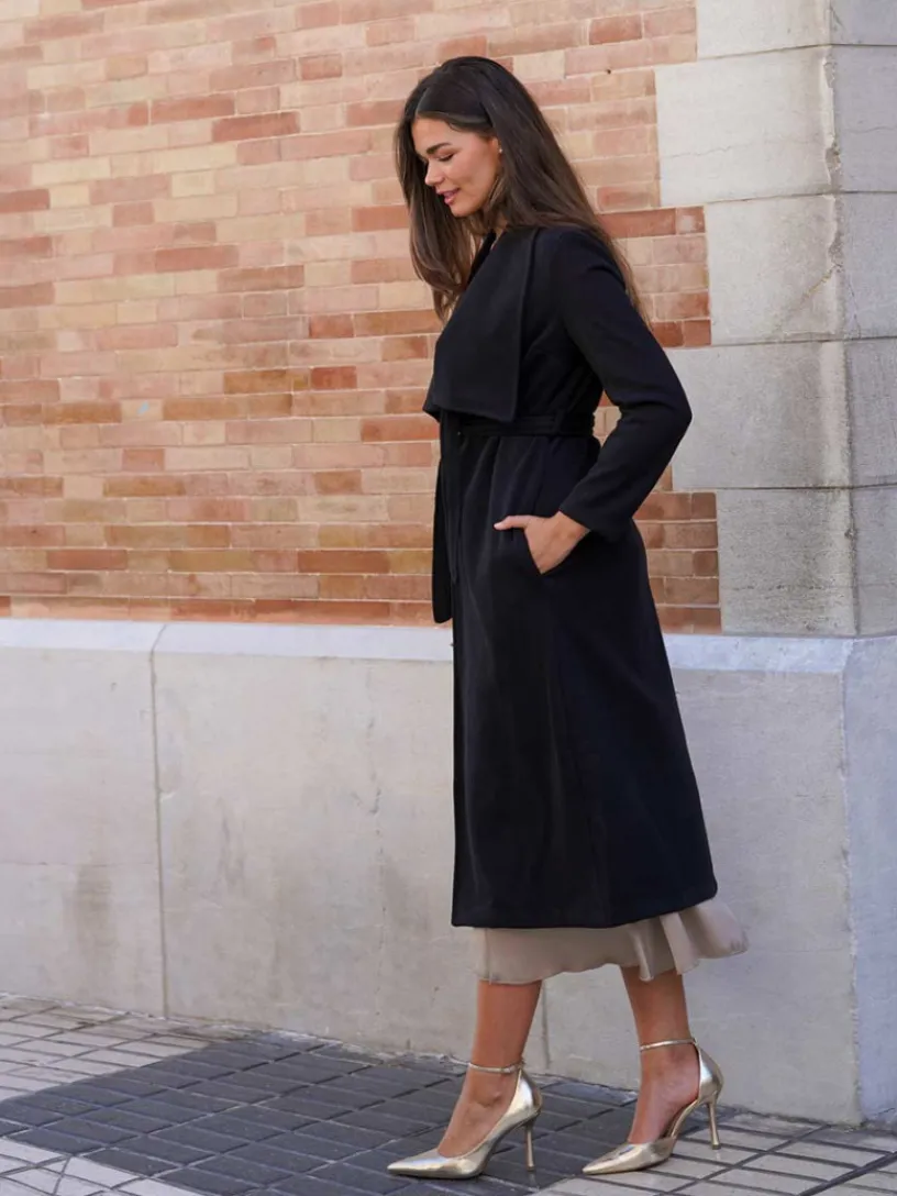 Abrigos Y Chaquetas|Chaquetas De Mujer-Mariquita Trasquilá ABRIGO MAXI SOLAPA
