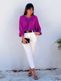 Blusas Y Camisas De Mujer|Blusas Y Tops De Fiesta-Mariquita Trasquilá BLUSA BELLA