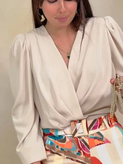Blusas Y Camisas De Mujer|Blusas Y Tops De Fiesta-Mariquita Trasquilá BLUSA CATALINA