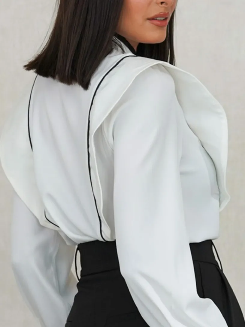 Blusas Y Camisas De Mujer-Mariquita Trasquilá LUSA CONTRASTE CHINES B