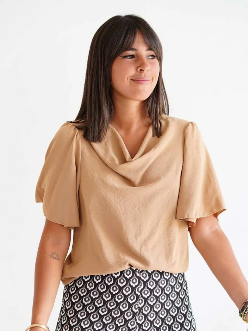 Blusas Y Camisas De Mujer|Blusas Y Tops De Fiesta-Mariquita Trasquilá BLUSA FLUIDA KITY