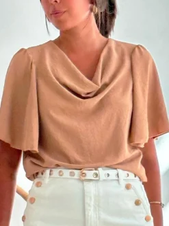 Blusas Y Camisas De Mujer|Blusas Y Tops De Fiesta-Mariquita Trasquilá BLUSA FLUIDA KITY