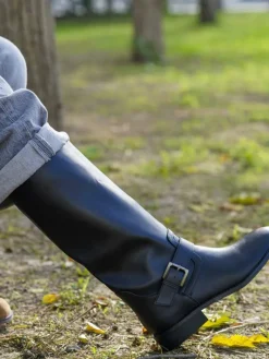Street Style-Mariquita Trasquilá BOTAS BIKER HEBILLA Negro