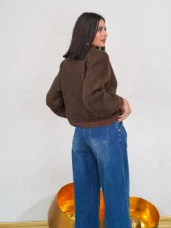 Jerséis Y Sudaderas De Mujer-Mariquita Trasquilá CARDIGAN CONTRASTE BRILLI
