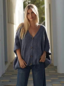 Jerséis Y Sudaderas De Mujer|Abrigos Y Chaquetas-Mariquita Trasquilá CARDIGAN PUNTO OVERSIZE