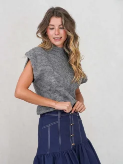 Jerséis Y Sudaderas De Mujer-Mariquita Trasquilá CHALECO PUNTO PERKINS