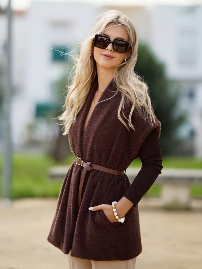 Jerséis Y Sudaderas De Mujer|Abrigos Y Chaquetas-Mariquita Trasquilá CHALECO VENTURA
