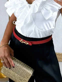 Cinturones De Mujer-Mariquita Trasquilá CINTURON HEBILLA ESLABON