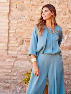 Pantalones De Mujer|Vestidos De Mujer-Mariquita Trasquilá CONJUNTO NUBE