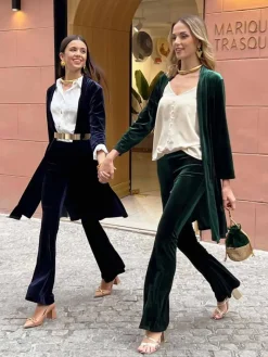 Pantalones De Mujer|Chaquetas De Mujer-Mariquita Trasquilá CONJUNTO TERCIOPELO