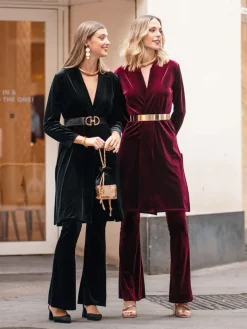 Pantalones De Mujer|Chaquetas De Mujer-Mariquita Trasquilá CONJUNTO TERCIOPELO