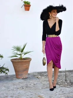 Faldas De Fiesta|Invitadas -50 €-Mariquita Trasquilá FALDA DE FIESTA TULIPAN