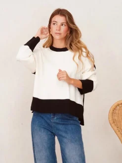 Jerséis Y Sudaderas De Mujer-Mariquita Trasquilá JERSEY BICOLOR