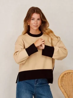 Jerséis Y Sudaderas De Mujer-Mariquita Trasquilá JERSEY BICOLOR