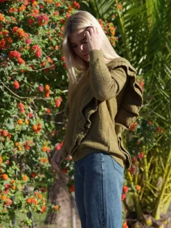 Jerséis Y Sudaderas De Mujer-Mariquita Trasquilá JERSEY DOS VOLANTES