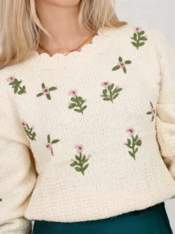 Jerséis Y Sudaderas De Mujer-Mariquita Trasquilá JERSEY FLORECILLAS