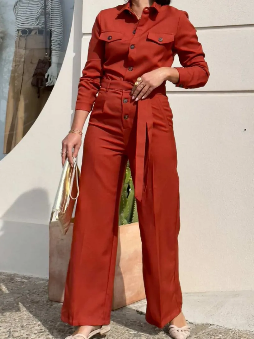 Pantalones De Mujer|Vestidos De Mujer-Mariquita Trasquilá MONO PRIMAVERA CHARLOT