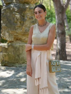 Pantalones De Mujer|Pantalones De Fiesta-Mariquita Trasquilá PANTALON CORSARIO PALAZZO