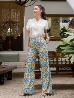 Pantalones De Mujer|Pantalones De Fiesta-Mariquita Trasquilá PANTALON DEBA AmarilloMostaza