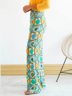 Pantalones De Mujer|Pantalones De Fiesta-Mariquita Trasquilá PANTALON DEBA AmarilloMostaza