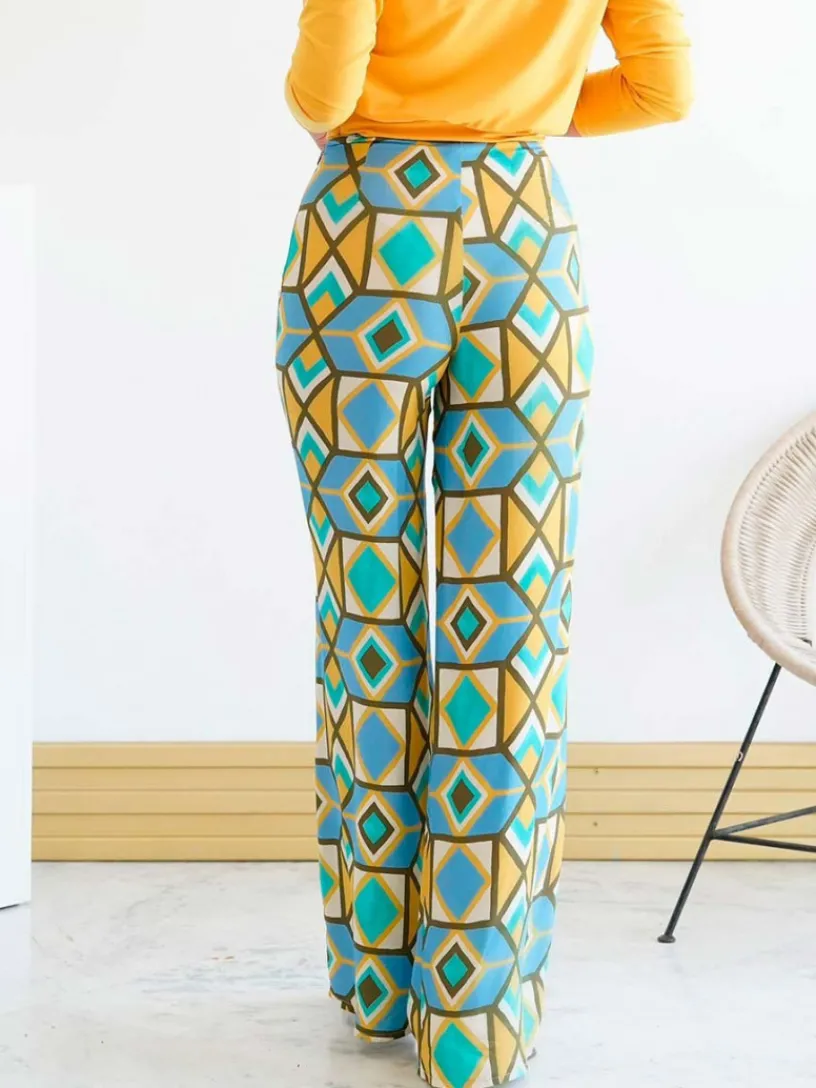 Pantalones De Mujer|Pantalones De Fiesta-Mariquita Trasquilá PANTALON DEBA AmarilloMostaza
