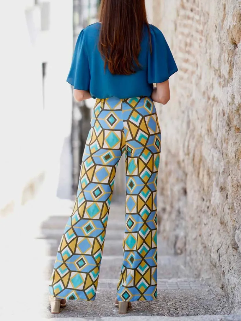 Pantalones De Mujer|Pantalones De Fiesta-Mariquita Trasquilá PANTALON DEBA AmarilloMostaza