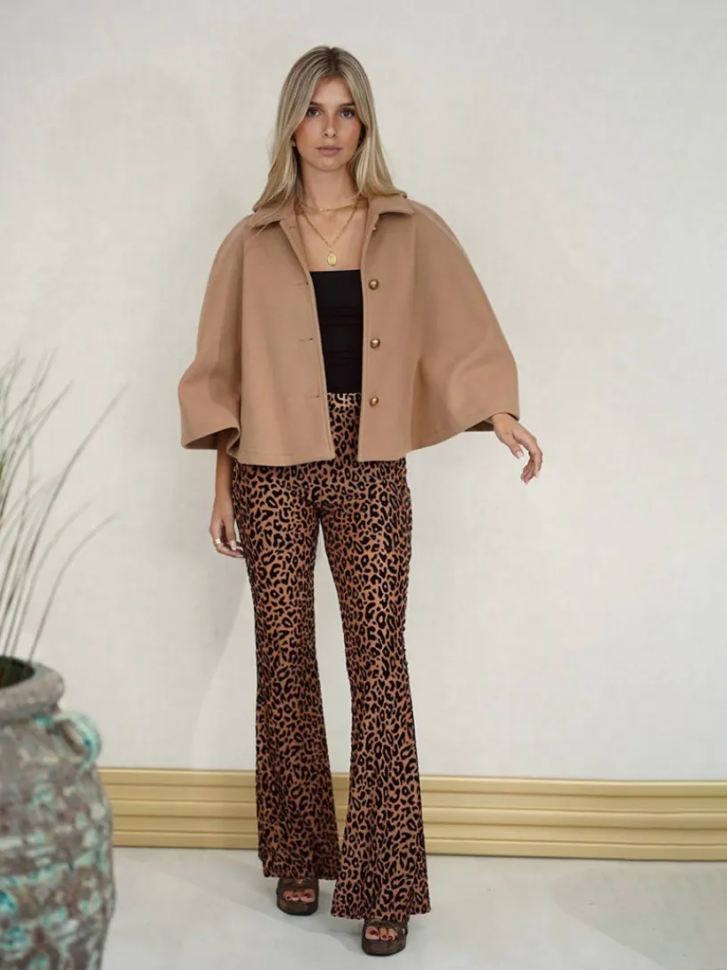 Pantalones De Mujer|Pantalones De Fiesta-Mariquita Trasquilá PANTALON FLARE LEOPARD