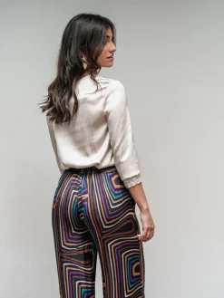 Pantalones De Mujer|Pantalones De Fiesta-Mariquita Trasquilá PANTALON LABERINTO Negro