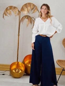 Pantalones De Mujer|Pantalones De Fiesta-Mariquita Trasquilá PANTALON PALAZZO DUNA