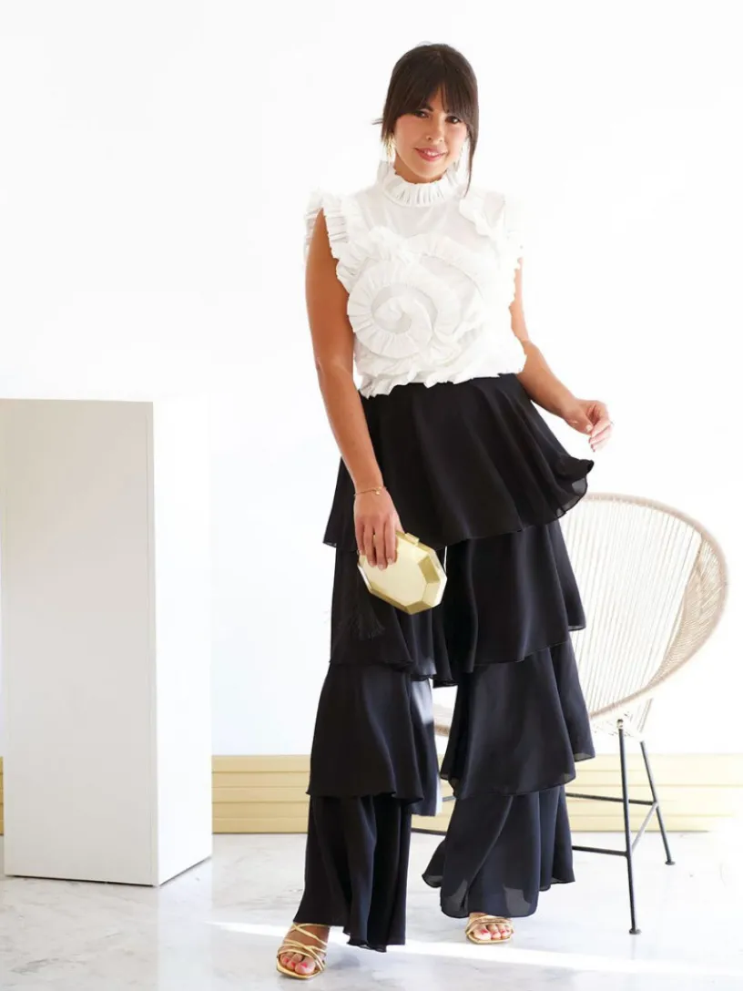 Pantalones De Fiesta-Mariquita Trasquilá PANTALON VENECIA Negro