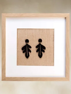 Joyas-Mariquita Trasquilá PENDIENTES HOJA METACRILATO