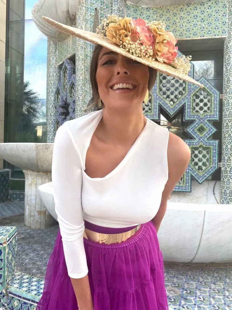 Pamelas-Mariquita Trasquilá TOCADO PAMELA FLORAL