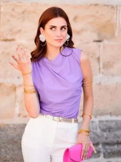 Blusas Y Camisas De Mujer|Blusas Y Tops De Fiesta-Mariquita Trasquilá TOP CASCADA MARITA