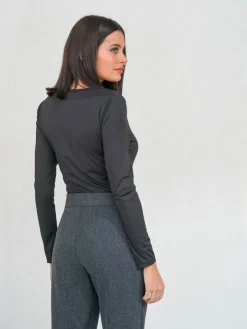 Camisetas De Mujer|Blusas Y Tops De Fiesta-Mariquita Trasquilá TOP ESCOTE CUADRADO