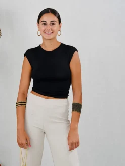 Camisetas De Mujer|Blusas Y Camisas De Mujer-Mariquita Trasquilá TOP ESPALDA DESCUBIERTA Negro