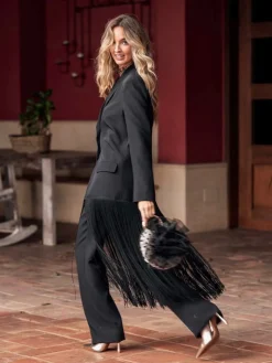 Vestidos De Invitada Comunión|Vestidos De Invitada Bautizo-Mariquita Trasquilá TRAJE LEVANTE Negro