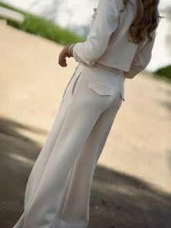 Pantalones De Mujer|Pantalones De Fiesta-Mariquita Trasquilá TRAJE MIRACLE Beige