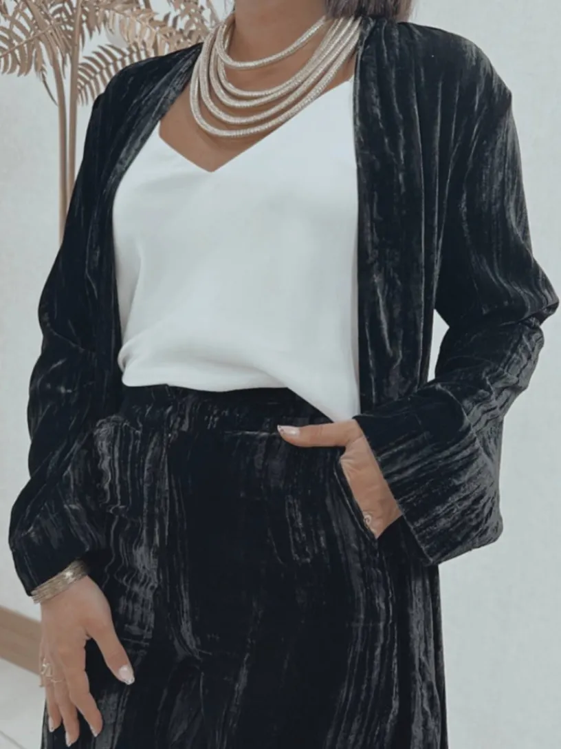 Pantalones De Mujer|Abrigos Y Chaquetas-Mariquita Trasquilá TRAJE TERCIOPELO VEGA