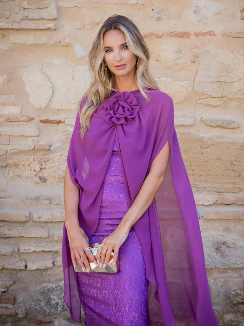Vestidos Invitadas Boda De Día|Vestidos Cortos De Fiesta-Mariquita Trasquilá VESTIDO AMATISTA Violeta