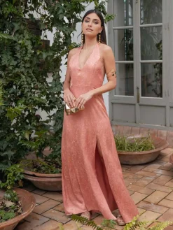 Vestidos De Graduación|Vestido De Puesta De Largo-Mariquita Trasquilá VESTIDO ANIMA RosaSalmón