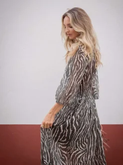 Invitadas -50 €|Vestidos Cortos De Fiesta-Mariquita Trasquilá VESTIDO ARENISCA VerdeCaqui