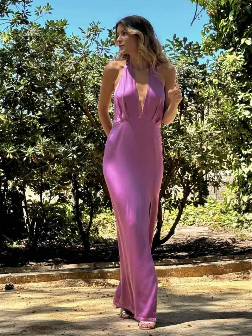 Vestidos De Graduación|Vestido De Puesta De Largo-Mariquita Trasquilá VESTIDO CATANIA Rosahumo