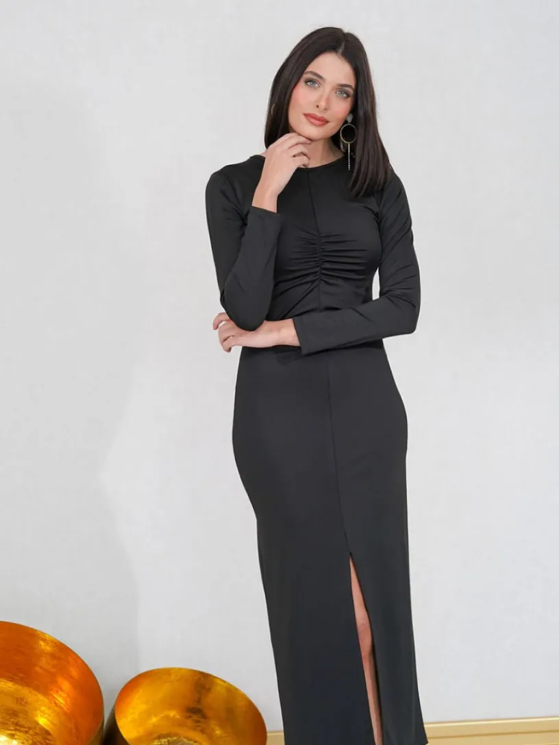 Vestidos De Mujer|Invitadas -50 €-Mariquita Trasquilá VESTIDO CLASICO FRUNCE