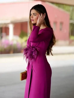 Vestidos Invitadas Boda De Día|Vestidos De Invitada Comunión-Mariquita Trasquilá VESTIDO DHALIA Buganvilla
