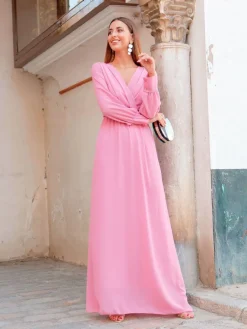 Vestidos De Graduación|Vestidos De Dama De Honor-Mariquita Trasquilá VESTIDO FIESTA LARGO A.L