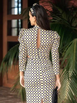Vestidos Para Madres De Comunión|Vestidos Invitadas Boda De Día-Mariquita Trasquilá VESTIDO GENOVESA Lima
