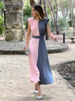 Vestidos Invitadas Boda De Día|Vestidos De Invitada Comunión-Mariquita Trasquilá VESTIDO JULIETA BICOLOR Rosabebe
