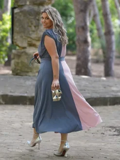 Vestidos Invitadas Boda De Día|Vestidos De Invitada Comunión-Mariquita Trasquilá VESTIDO JULIETA BICOLOR Rosabebe